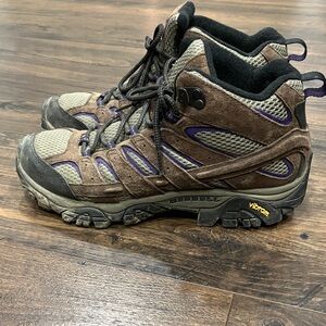 Merrell Brown and Purple Outdoor Boots